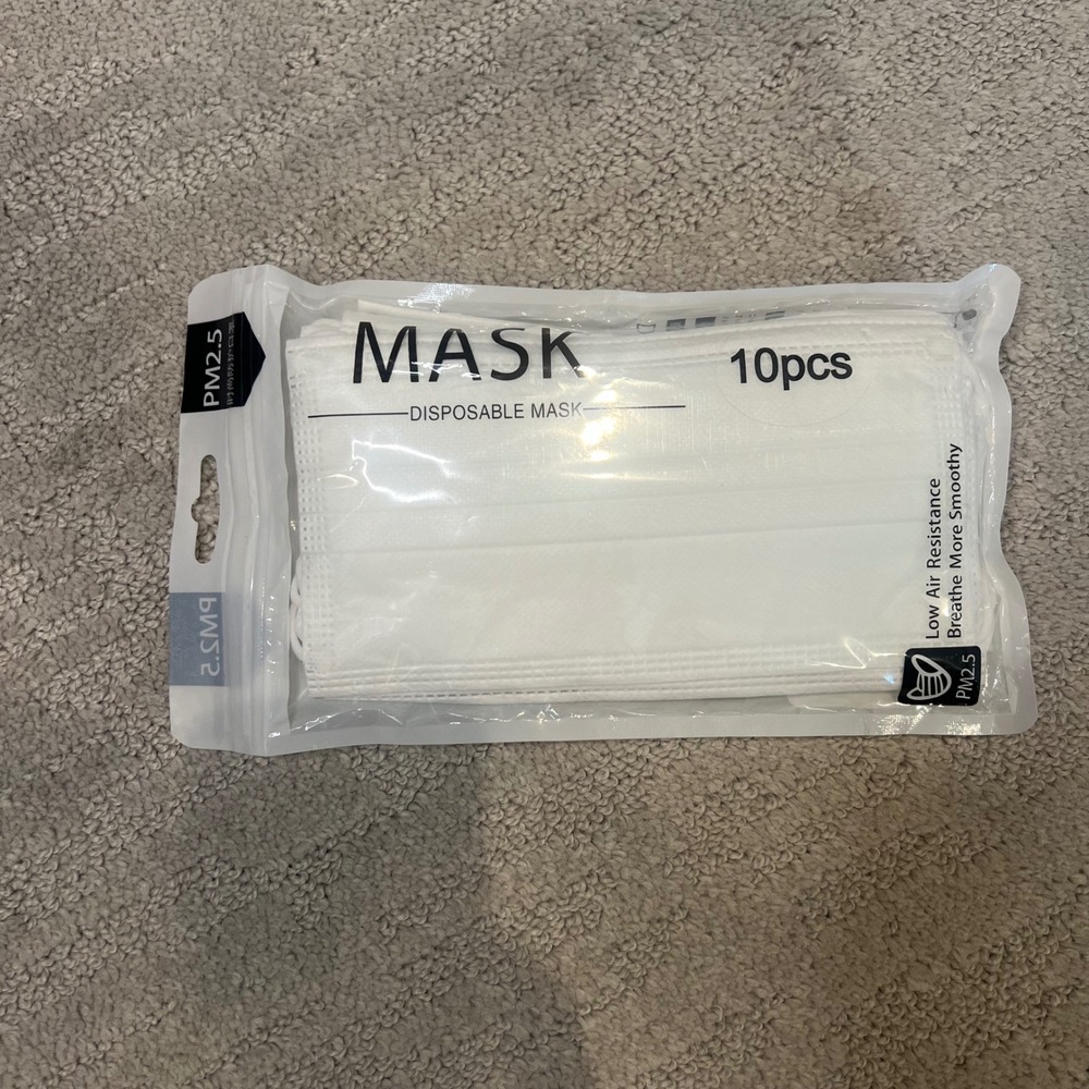 Disposable Face Masks 10 Pcs PM2.5 Low Air Resistance Breathe Smoothly‎